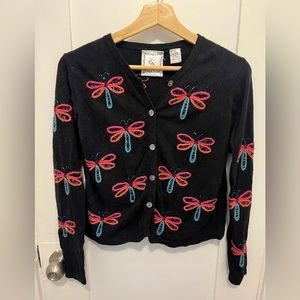 Michael Simon Lite Dragonfly silk Cardigan
